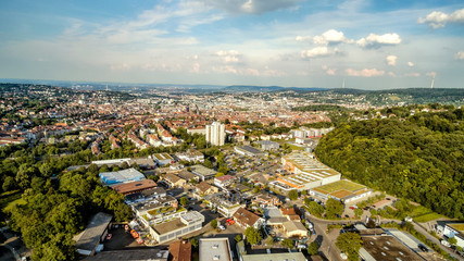 Drohnenaufnahme Stuttgart-West