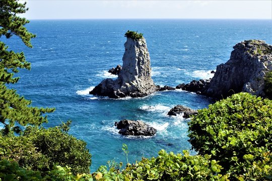 Oedolgae Rock in Jeju, Korea