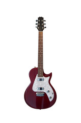 Naklejka premium bass guitar on white background