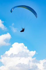 Naklejka na ściany i meble Paragliding in the Ore Mountains