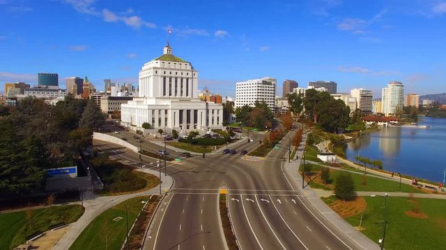 Oakland California Downtown City Skyline Lake Merritt San Francisco