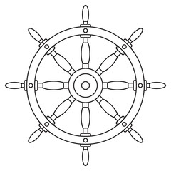 Steering wheel contour illustration