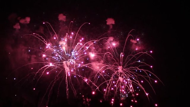 Fireworks during holidays