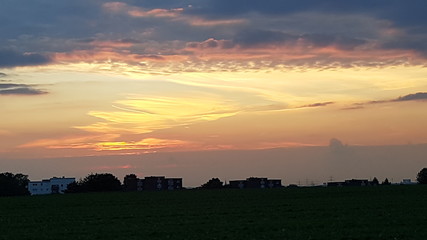 Sonnenuntergänge,Sonnenuntergang, Abendrot,roter Himmel,Meer,Wellen,Sonne