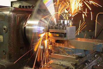 High speed lathe work