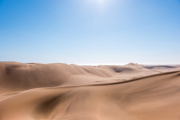 Fototapeta na wymiar Dune 7 and Sand Dunes of Namibia near Swakopmund and Walvis Bay