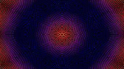 Colorful Hypnotic  Symmetric Kaleidoscope