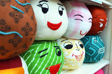 Different expressions of pillows 