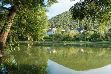 Fototapeta na wymiar Lake in Banska Bystrica, Slovakia