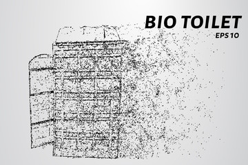 The toilets of the particles. The bio-toilet consists of circles and dots.