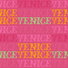Venice, Italy seamless pattern