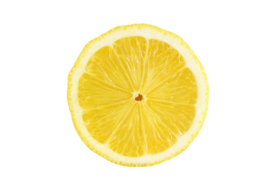 split lemon isolated on white background with clipping path.