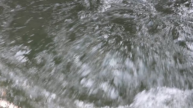 agitated river water