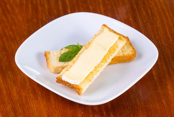 Sandwith with brie cheese