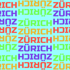 Zurich, Switzerland seamless pattern