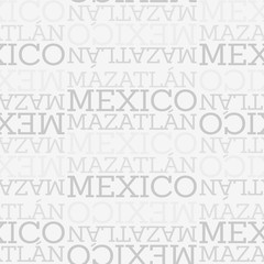 Mazatlan, Mexico seamless pattern