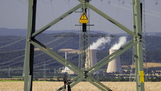 Atomkraftwerk Grohnde im Weserbergland Niedersachsen Deutschland