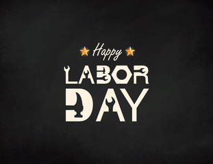 Happy Labor Day banner. Design template. Vector illustration.