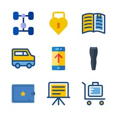 9 business icons set