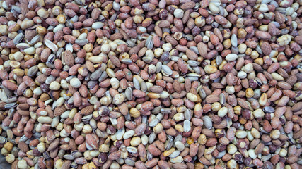 Mixed Nuts Background. Mixed dry nuts. Various nuts.