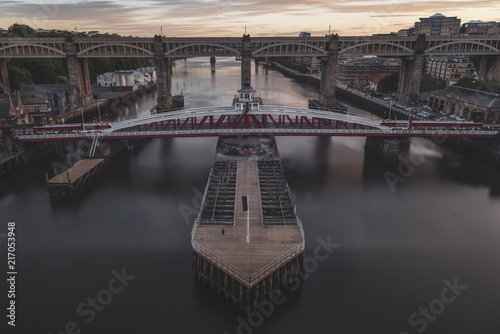 The Swing Bridge And High Level Bridge Newcastle Upon Tyne