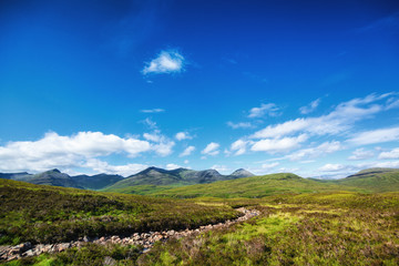 Fototapeta na wymiar Landscape on West Highland Way