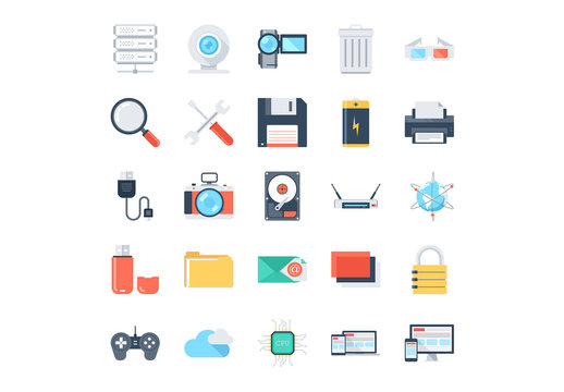 25 Technology and Hardware Icons