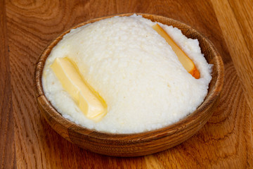 Polenta vegetarian cuisine