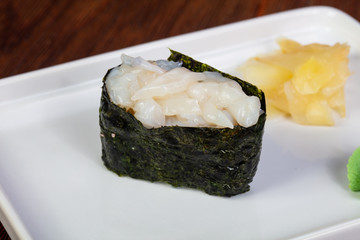 Japanese gunkan squid