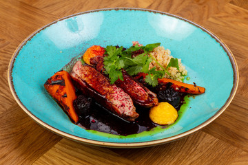 Grilled duck breast