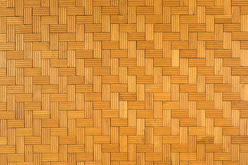 Beautiful pattern of wooden wall for background and texture, Seamless surrounding brown brick wall