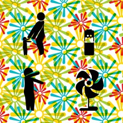 nature vector icons set. hug, hug to the mother, watery and blower in this set