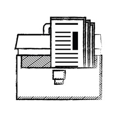 briefcase and documents design