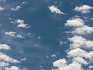 Blue sky background with clouds