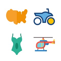travel icons set. wallpaper, ride, july and ocean graphic works