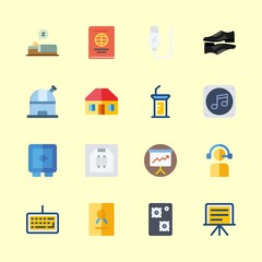 business icons set. nature, phone, development and wealth graphic works
