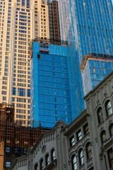 Obraz premium New York City / USA - JUL 19 2018: Midtown skyscrapers and buildings facade in Manhattan