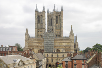 Fototapeta na wymiar Lincoln Cathedral in Lincoln, England 