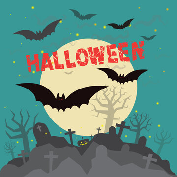 Halloween party background, vector format