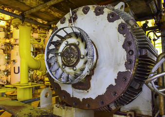 Open fan cover of electric motor for PM.