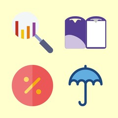 finance icons set. start, sun, website and classic graphic works