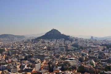 アクロポリスからののアテネ市街