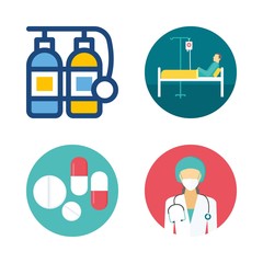 hospital icons set. Vector illustration