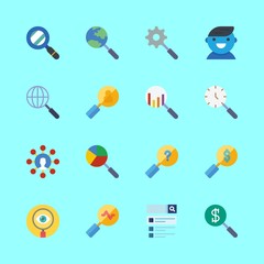 16 seo icons set