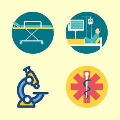 hospital icons set. Vector illustration