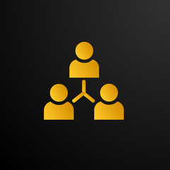 co worker logo icon concept vector design