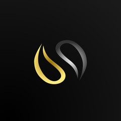 abstract scramble logo icon concept vector design