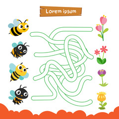 maze game vector design