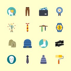 human icons set. print, path, handsome and gold graphic works