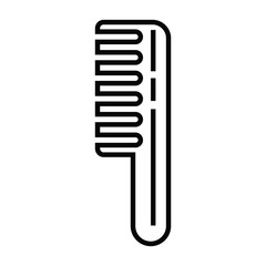 a comb icon with outline or line style